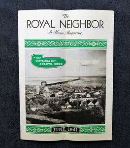 1941年 アメリカ・アンティーク雑誌 The Royal Neighbor A Home Magazine 洋書 Royal Neighbors of America 広告