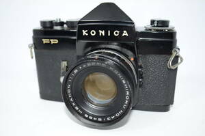 【外観並級】コニカ Konica FP ブラックボディ Hexanon 52mm F1.8　#s6568