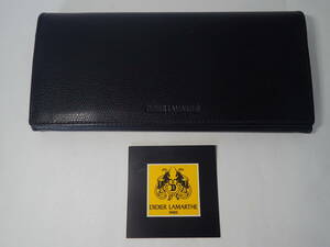 DIDIER LAMARTHE ディディエラマルト 長財布(小銭入れあり) レザー ブラック フランス製