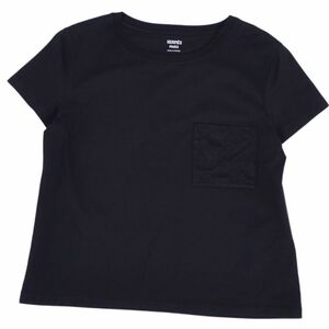極美品 エルメス HERMES Tシャツ カットソー 22SS 半袖 ショートスリーブ 刺繍 トップス レディース 38(M相当) ブラック cf04do-rm05f09857