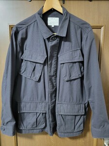 ドゥニーム DNM DENIME Tropical Jacket L 綿 黒 ワーク メンズ 古着 ビンテージ アメカジ レア ジャングル ダッズ トロピカル ジャケット