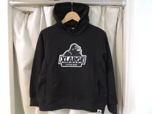 X-LARGE エクストララージ XLARGE Kids スランテッドOGゴリラ刺しゅうワッペンパーカー ブラック 抗菌防臭 140 最新 人気商品