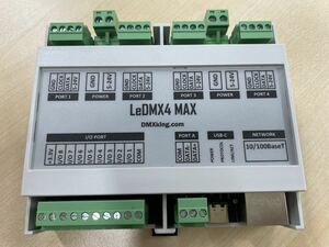 DMXking LeDMX4MAX 4ポートSPIピクセルドライバー 1ポートDMXノード