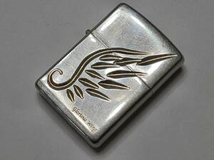 B1 2005年製 アーマー 肉厚 ウィング ZIPPO ジッポー オイルライター