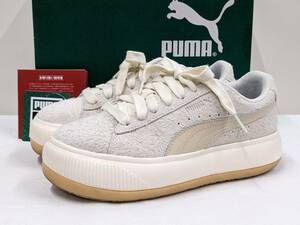 PUMA/プーマ/23SS/SUEDE MAYU THRIFTED WNS WORM WHITE/IVORY/スウェード マユ スリフテッド/スニーカー/美品