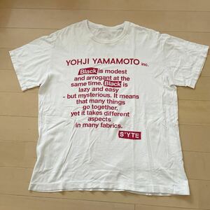 ★USED！YOHJI YAMAMOTO レタリング Tシャツ ヨウジヤマモト S