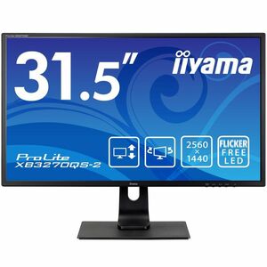 iiyama モニター ディスプレイ 31.5インチ WQHD IPS方式 高さ調整 DisplayPort HDMI DVI-D 全ケーブ