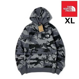 1円～!売切!【正規新品】THE NORTH FACE◆SMALL BOX HOODIE パーカー US限定 ボックスロゴ キャンプ 男女兼用(XL)グレー 迷彩 181130-33