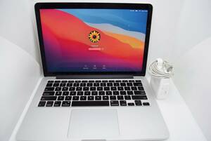 CB3492 Y L MacBook Pro 2014 A1502 13-inch モデル Core i5 2.6GHz メモリ8GB SSD 256Gb 認定MacOS Big Sur 中古・純正充電器付