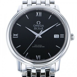 オメガ OMEGA デ・ヴィル プレステージ コーアクシャル クロノメーター 36.8M?M 424.10.37.20.01.001 ブラック文字盤 新品 腕時計 メンズ