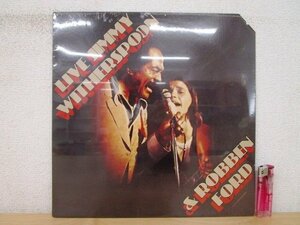 ◇F2814 LPレコード「【未開封/コーナーカット】LIVE JIMMY WITHERSPOON & ROBBEN FORD」GG-58003 L.A. INTERNATIONAL RECORDS US盤/米盤