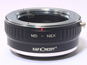 K&F Concept レンズ マウント アダプター MD-NEX ミノルタ MDマウント レンズ → ソニー Eマウント 変換 MINOLTA MD SONY NEX