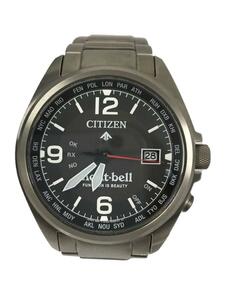 CITIZEN◆プロマスター/ソーラー腕時計/アナログ/BLK/SLV/H145-R013637/電波時計