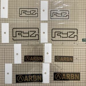 【J-313】RYZ・ARBN ステッカー8枚セット　スノーボード