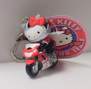 限定 ハローキティ Hello Kitty レーシング RACING TEAM バイク オートバイ ツーリング マスコット キーホルダー 2001年 タグ付き 激レア