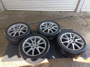 エスティマ トヨタ純正 ハイグロス色 18インチ 225/50R18付 4本set ４本セット　アエラス　5H　PCD114.3