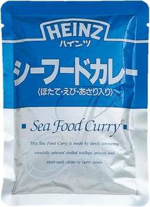 単品 HEINZ(ハインツ) シーフードカレー 【ホタテ/えび/あさり入り】 海鮮カレー ピリ辛 200g×10袋