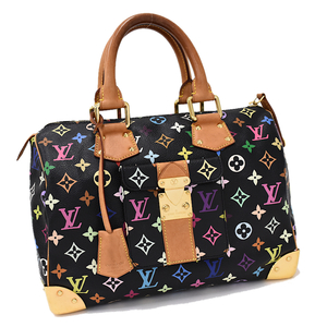 1点限定 ルイヴィトン スピーディ30 ハンドバッグ ミニボストン M92642 モノグラムマルチカラー ノワール LOUIS VUITTON