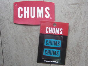 Sticker Chums Logo Emboss ステッカー Teal 新品 CH62-1125