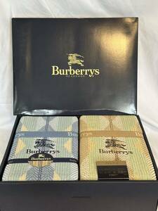 WS04031◇未使用品◇BURBERRY LONDON バーバリーロンドン 西川産業 BB909(2P) タオルケット 綿100% 140cm×190cm 寝具 正規品