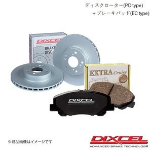 DIXCEL/ディクセル ディスクローターPD+ブレーキパッドEC セット オルティア EL1 EL2 EL3 96/2～02/02 フロント 3312759S+331176