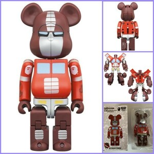 BEARBRICK x TRANSFORMERS OPTIMUS PRIME BAPE RED