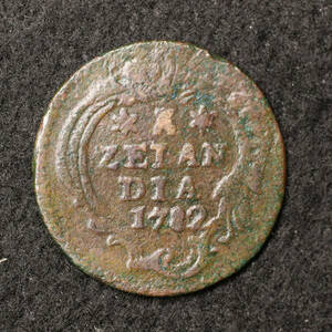 KM#101.1/ネーデルラント連邦共和国 ゼーラント州 DUIT銅貨（1782）[E1715]コイン　