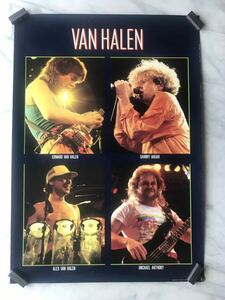 1980年代　Van Halen ヴァン・ヘイレン　ポスター　 A1サイズ　WARNER-PIONEER 【非売品】