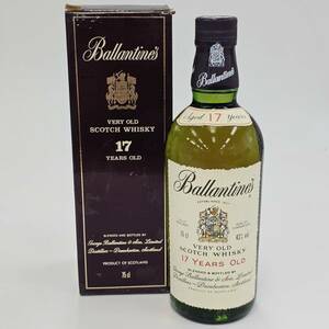 E1323(054)-622/TM3000　酒　Ballantine`s 17年　VERY OLD SCOTCH WHISKY　バランタイン　スコッチ ウイスキー　43%　750ml　箱付き