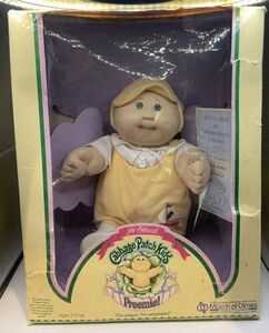 1985 Cabbage Patch Preemie in Yellow Romper with Hat,March of Dimes 海外 即決