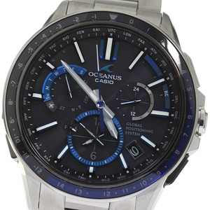 カシオ CASIO OCW-G1100-1AJF オシアナス ソーラー電波 メンズ 良品 _816198