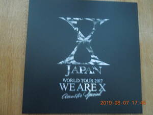 X JAPAN WORLD TOUR 2017 WE ARE X パンフレット / YOSHIKI TOSHI Toshl HIDE PATA HEATH TAIJI SUGIZO