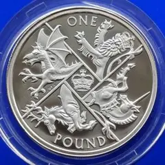 超希少❗1ポンドピエフォー銀貨（最後の円形コイン）2016年イギリス