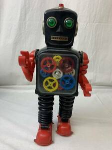 ハイホイールロボット ブリキ 当時物 昭和レトロ ビンテージ おもちゃ ジャンク 約36cm