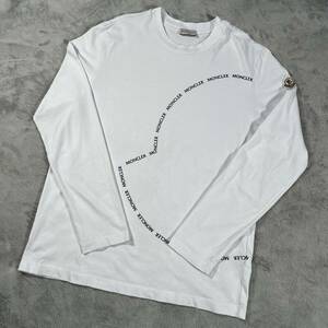 1円　極美品　MONCLER モンクレール　マグリア　長袖 Tシャツ ロンT Sサイズ　ビッグロゴ　