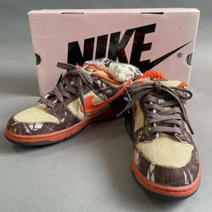 MS1085 未使用 NIKE ナイキ DUNK LOW PRO SB ダンクロープロSB ハンター NATURAL BURLAP/ORANGE BLAZE 箱・紐付き 28.5cm (検)オレンジ