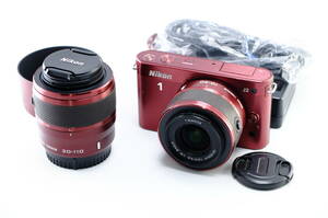 【A06E】【売り切り】Nikon ニコン 1 J2 + 1 NIKKOR10-30 / 30-110 レンズ2本セット デジタルカメラ