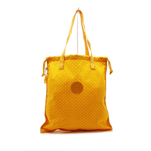 送料無料 未使用 キプリング KIPLING トートバッグ ショルダーバッグ 鞄 肩掛け 巾着 ナイロン 橙 オレンジ系 レディース