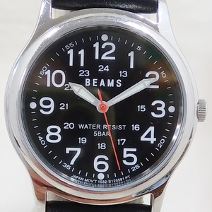 ジャンク [ジャンク] BEAMS ビームス 1032-S087066 クォーツ式 本体のみ 腕時計