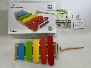 【菊水-8822】プラントイ 6405 オーバルシロフォン 木琴 木製玩具 楽器 子ども用おもちゃ/(S)