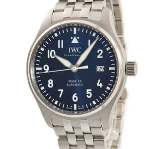 【3年保証】 IWC パイロットウォッチ マーク20 マークXX IW328204 青 アラビア 自動巻き メンズ 腕時計