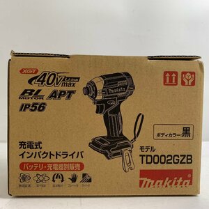 f001 D 未使用品 マキタ makita 40Vmax充電式インパクトドライバ TD002GZB