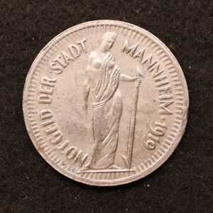 【金属製ノートゲルド】ドイツ 1910-20年台 緊急コイン【44】[E3494]　　