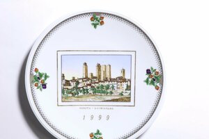 リチャードジノリ 1999年 イヤープレート 飾り皿 / Richard Ginori Veduta-S.Gimignano
