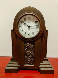 精工舎真鍮製装飾置時計動作品