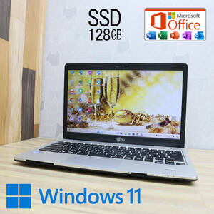 ★中古PC SSD128GB★S937/S Webカメラ Celeron 3965U Win11 MS Office 中古品 ノートPC★P72014