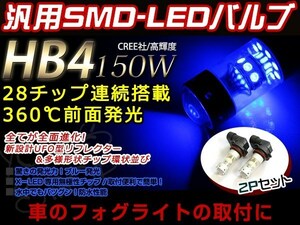 R2 RC1RC2 H17.11~H22.3 LEDバルブ HB4 150W CREE 青 ブルー 30000K ライト 外装 プロジェクター 12V/24V 車検対応 フォグランプ