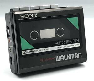 ジャンク　外観比較的美品　SONY WM-R15 WALKMAN ポータブルカセットレコーダー　MADE IN JAPAN 