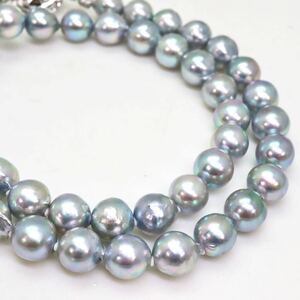 大珠!!テリ良し!!＊アコヤ本真珠ネックレス＊b 約41.2g 約43.0cm 約8.0~8.5mm あこや パール pearl necklace jewelry silver EA3/EA3