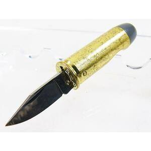 フォールディングナイフ 折りたたみナイフ 44マグナム バレットナイフ 弾丸型 UC0865ｘ１本/送料無料